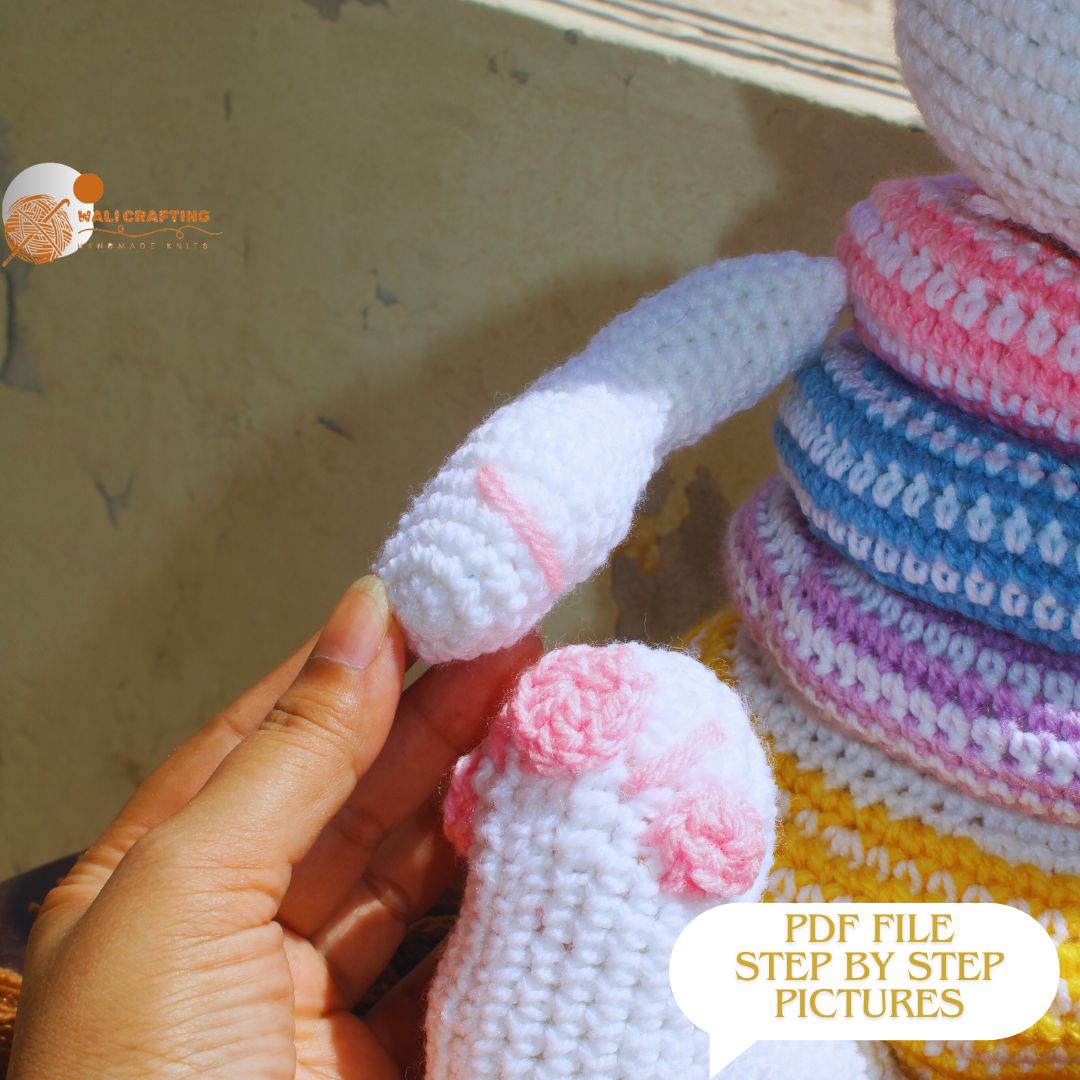 Easter Bunny Crochet pattern - Cute Bunny Pdf.