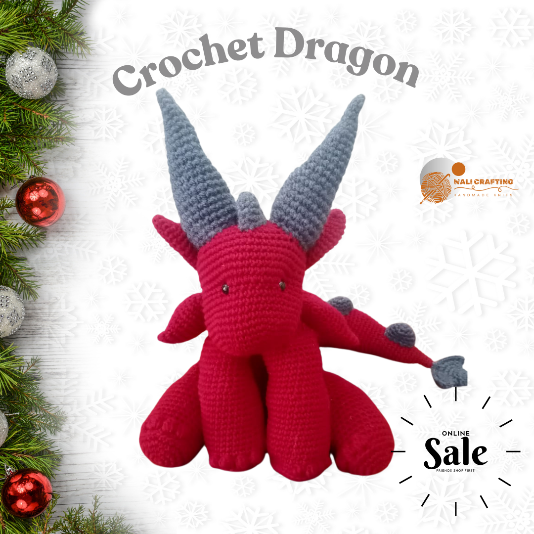 Crochet snuggle dragon pattern