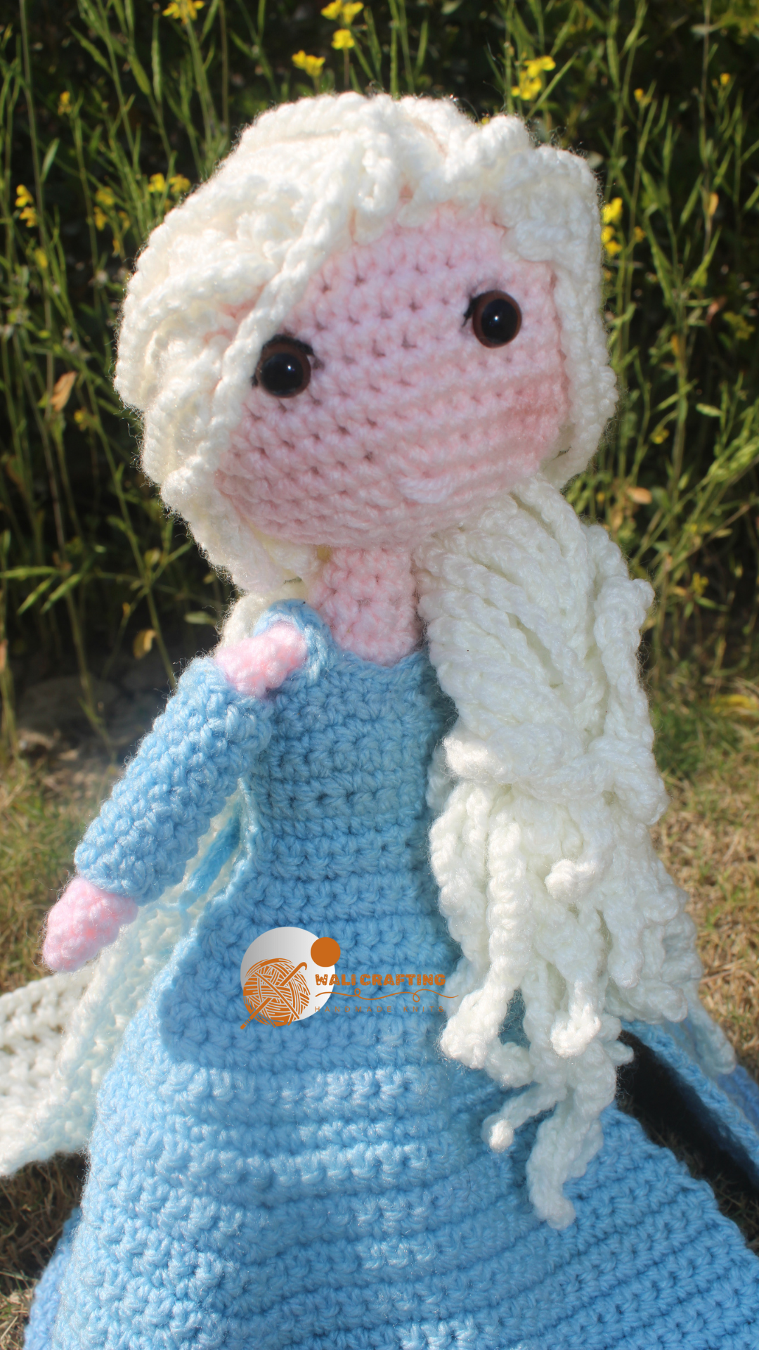 Frozen Elsa Crochet Pattern-Snow Doll pdf File.