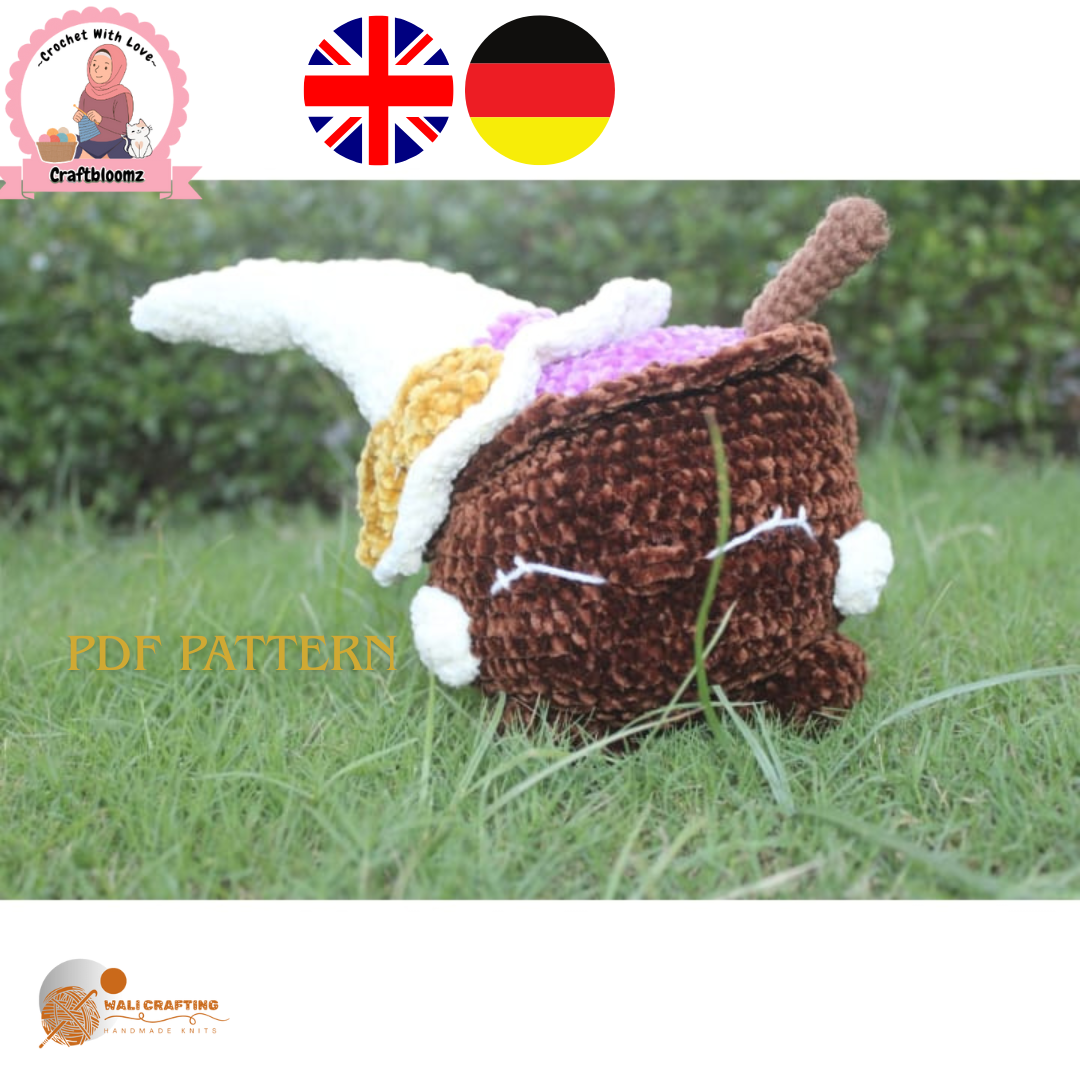 Halloween cauldron pattern pdf in german