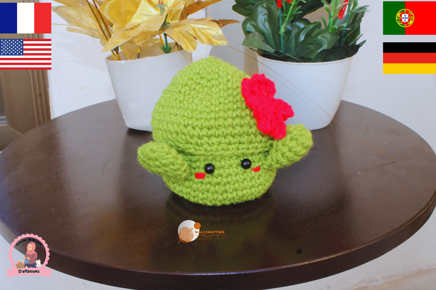 Bundle of Cute Beverage Plant crochet Pattern, Instant download pdf File.