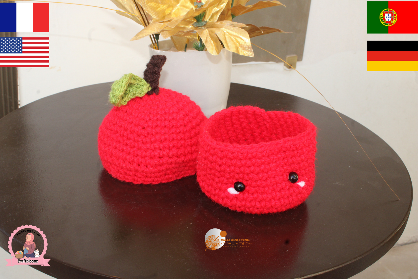 Bundle of Cute Beverage Plant crochet Pattern, Instant download pdf File.