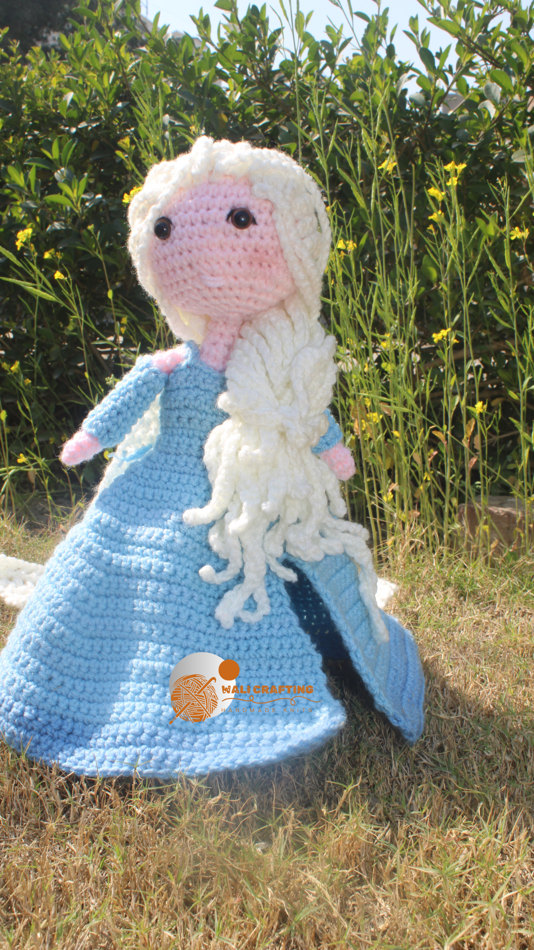 Frozen Elsa Crochet Pattern-Snow Doll pdf File.