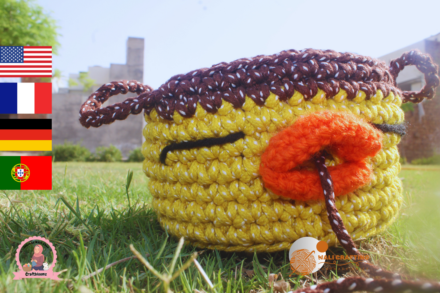yarn Holder Crochet Basket PATTERN - gift for mom- Instant download pdf