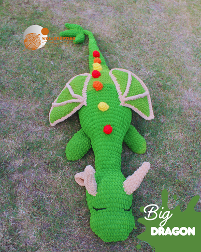 Cochet dragon pattern with step by step pictures