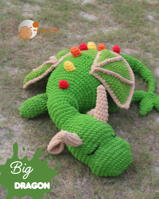 Crochet sleeping dragon pattern