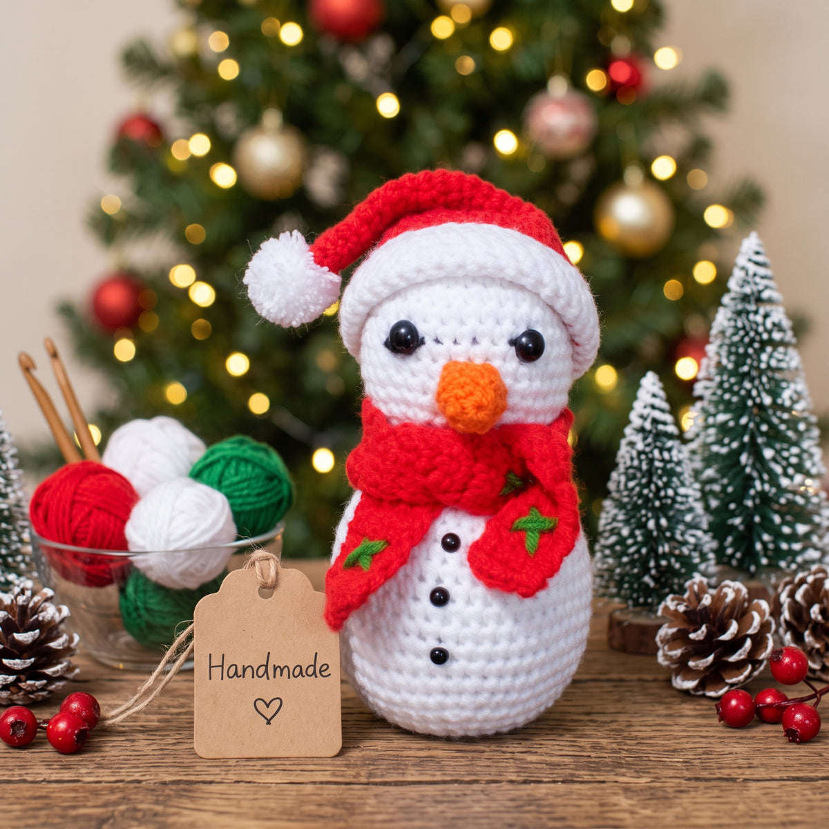Crochet Snowman Amigurumi Pattern – Christmas PDF Download