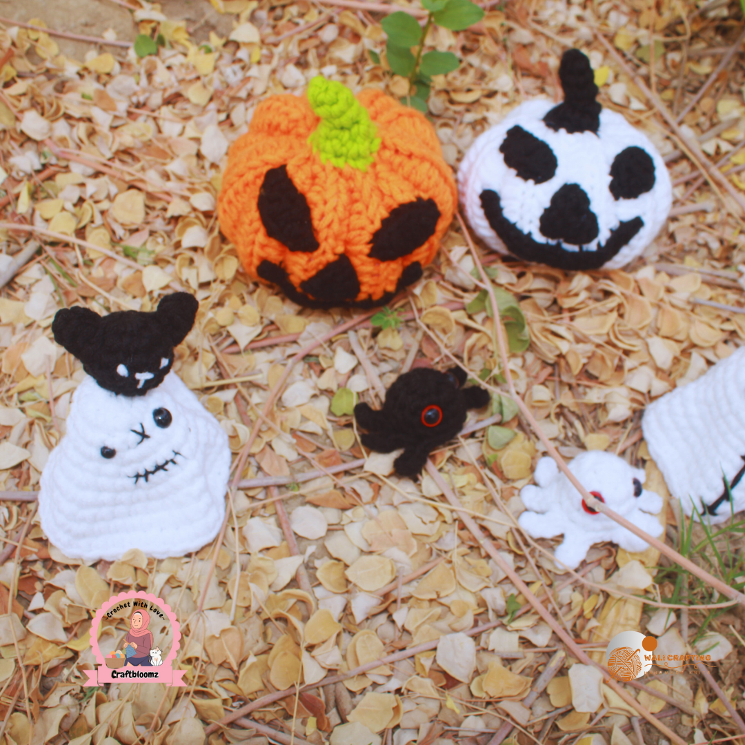 Ghost Halloween bundle pattern