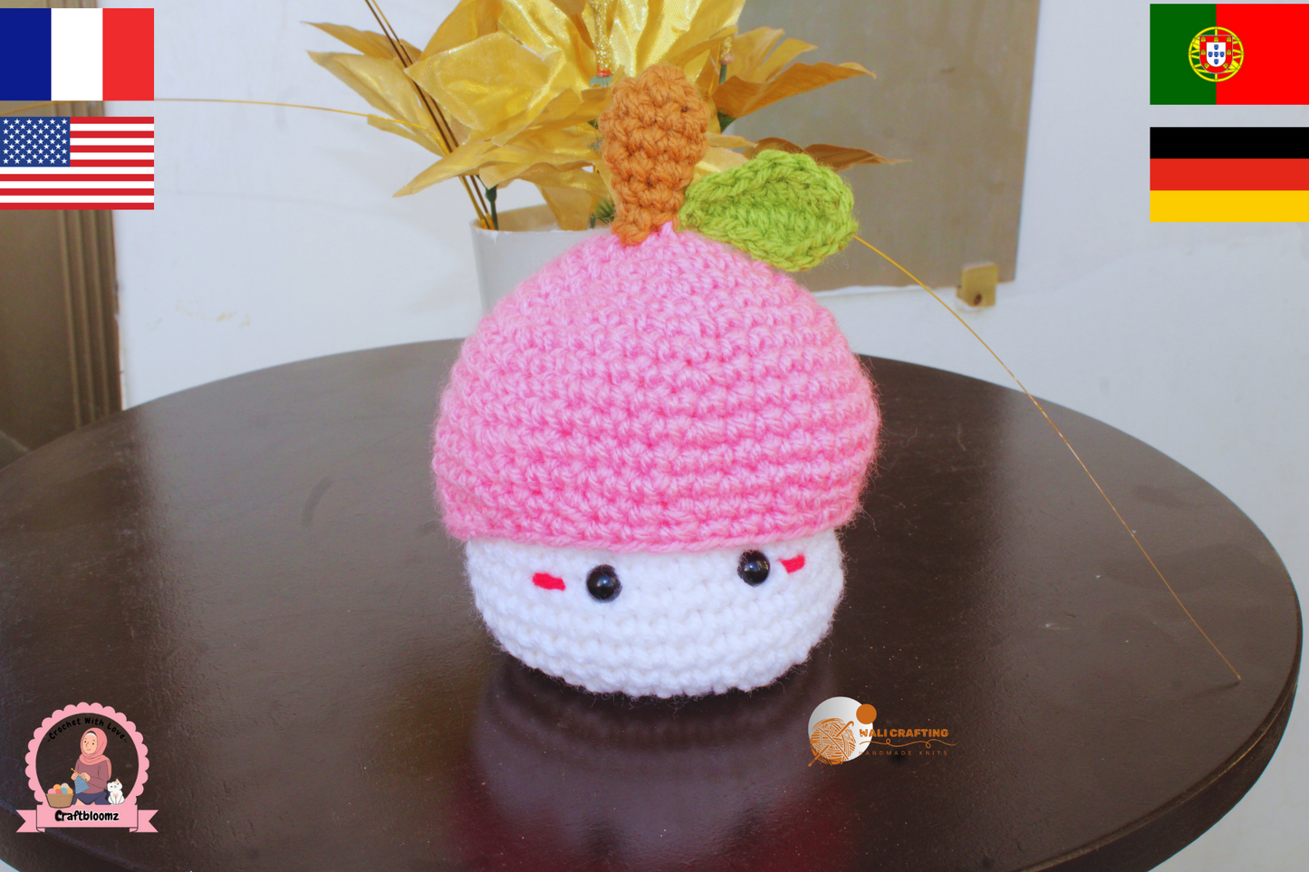Bundle of Cute Beverage Plant  crochet Pattern, Instant download pdf File.