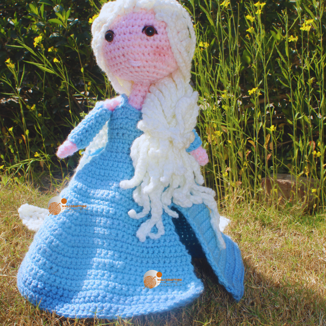 Frozen Elsa Crochet Pattern-Snow Doll pdf File.