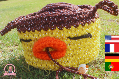 yarn Holder Crochet Basket PATTERN - gift for mom- Instant download pdf