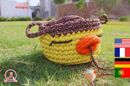 yarn Holder Crochet Basket PATTERN - gift for mom- Instant download pdf