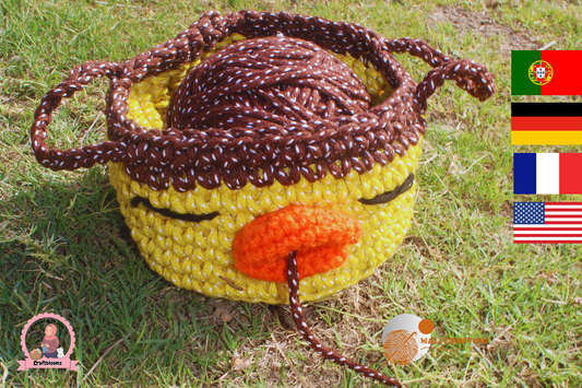 yarn Holder Crochet Basket PATTERN - gift for mom- Instant download pdf