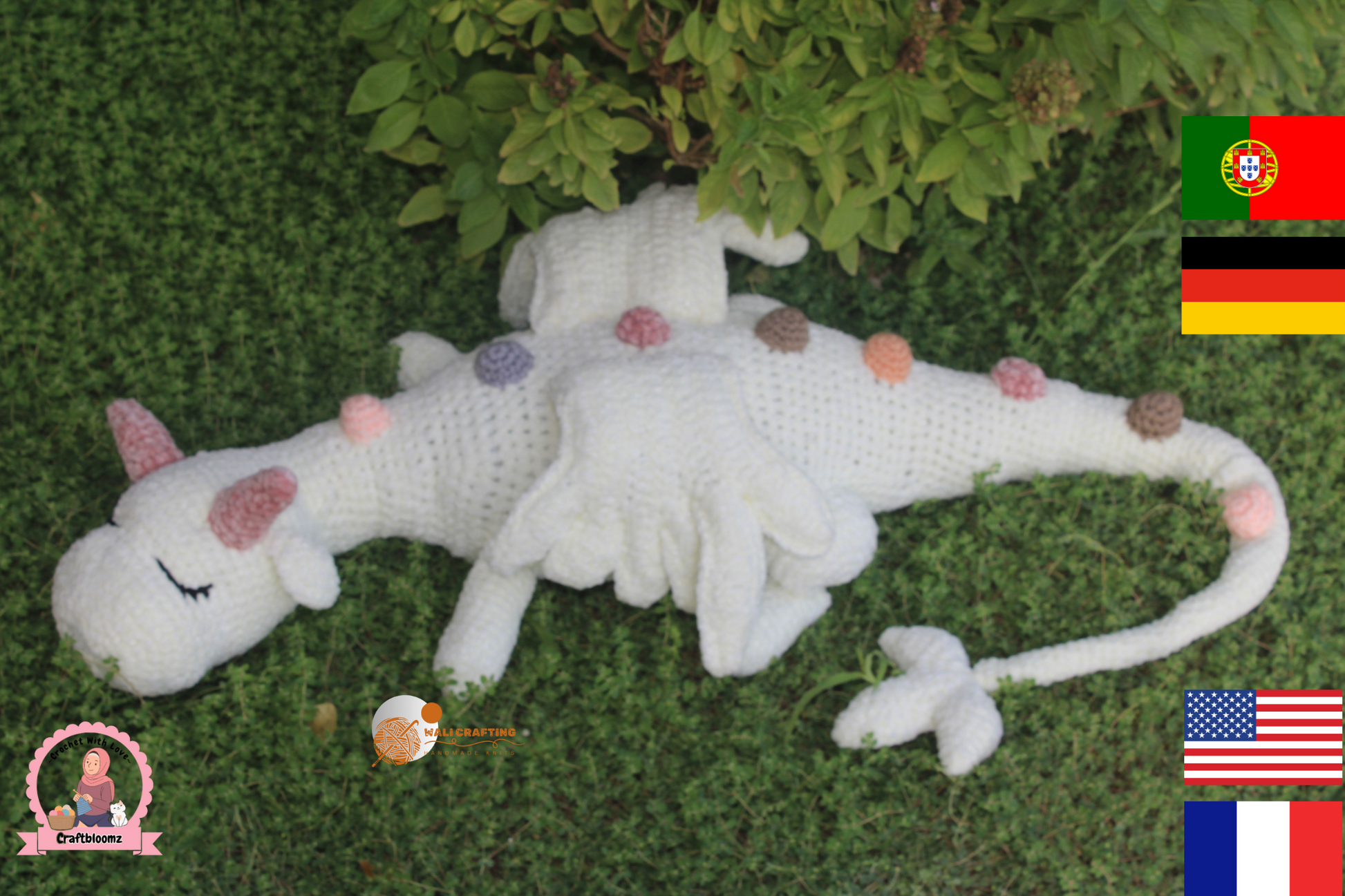 Amigurumi sleeping dragon pattern