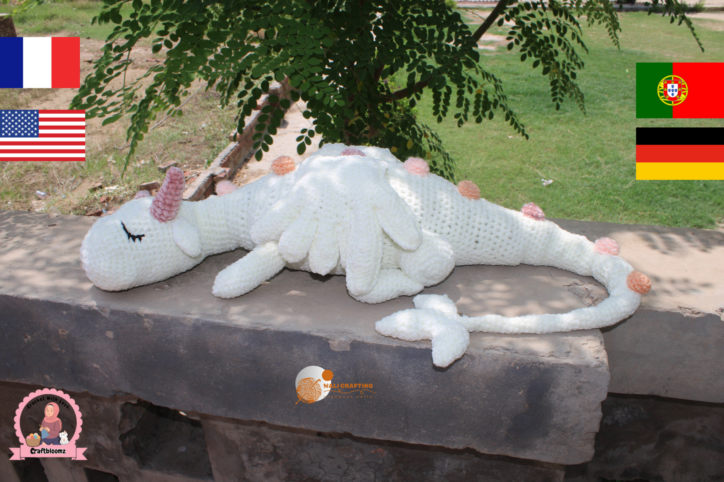 crochet sleeping dragon