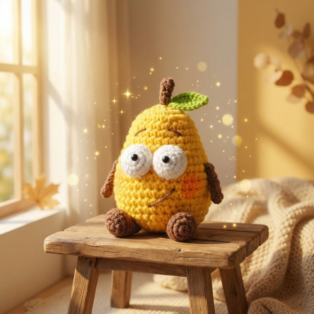 Crochet Mango Pattern: Amigurumi Fruit Toy (PDF Download)