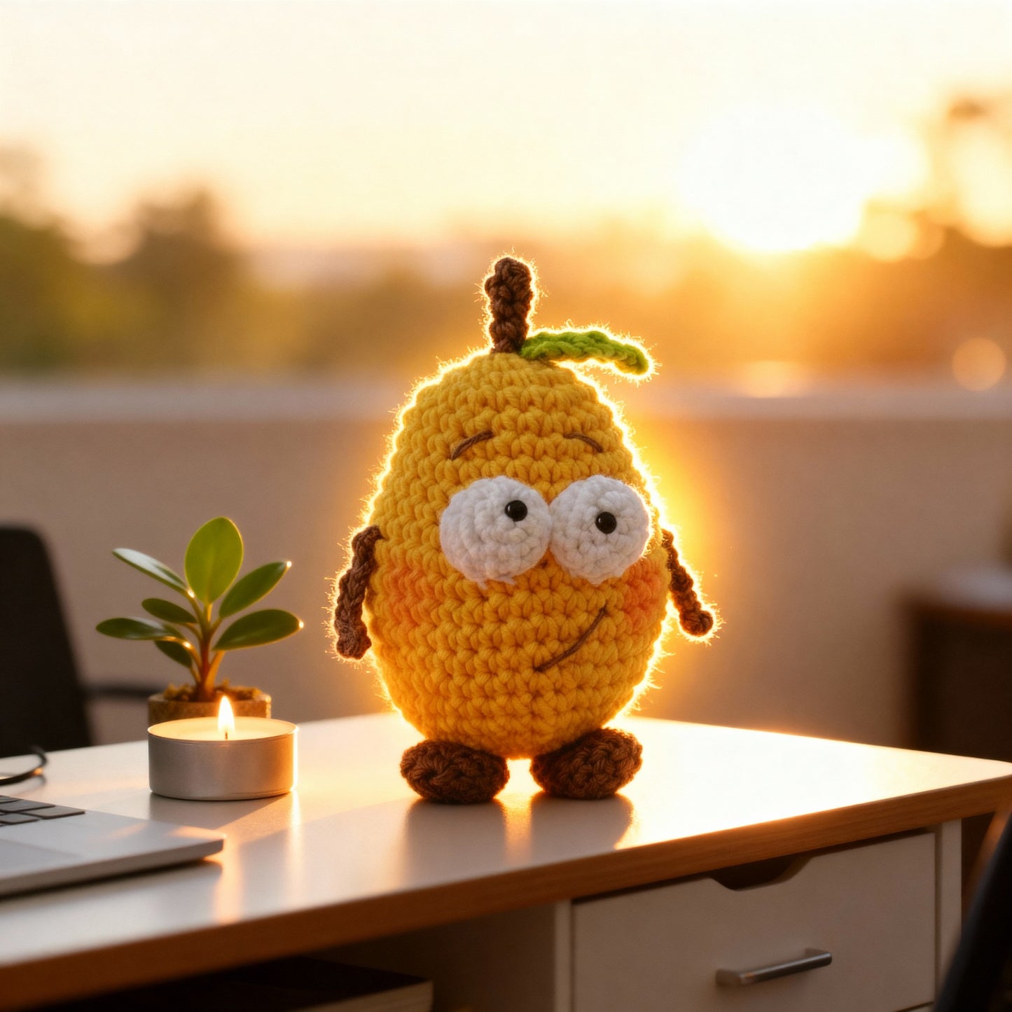 Crochet Mango Pattern: Amigurumi Fruit Toy (PDF Download)