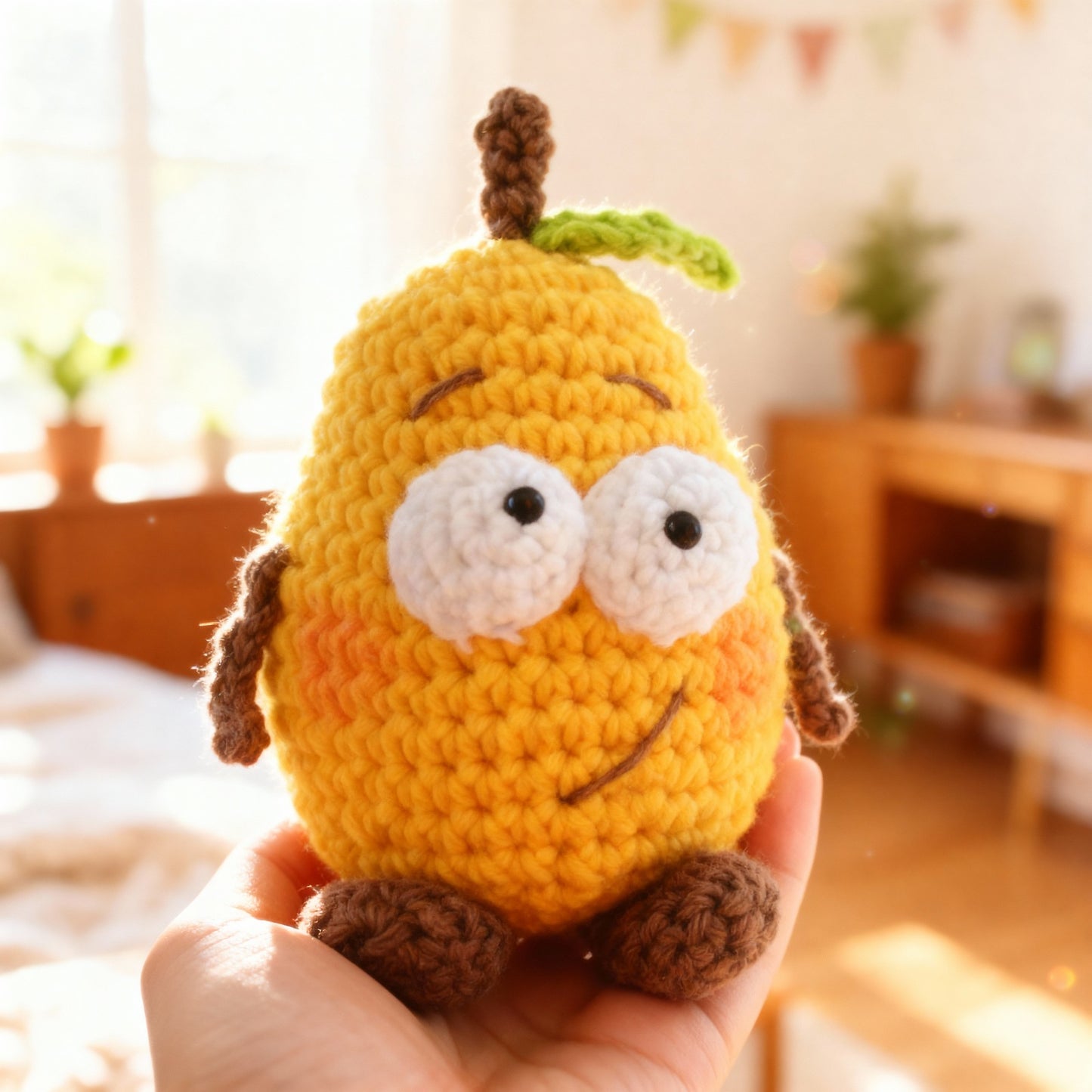 Crochet Mango Pattern: Amigurumi Fruit Toy (PDF Download)