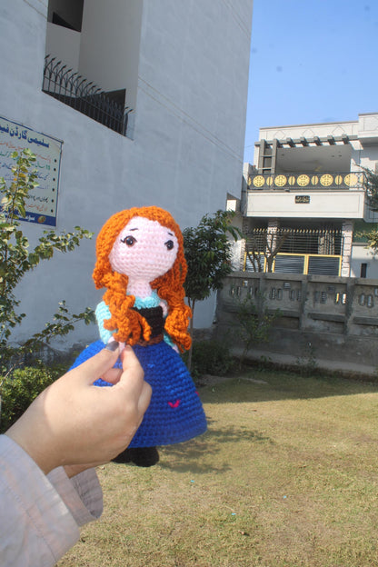 Anna Frozen Crochet Pattern-Cute Doll pdf file.