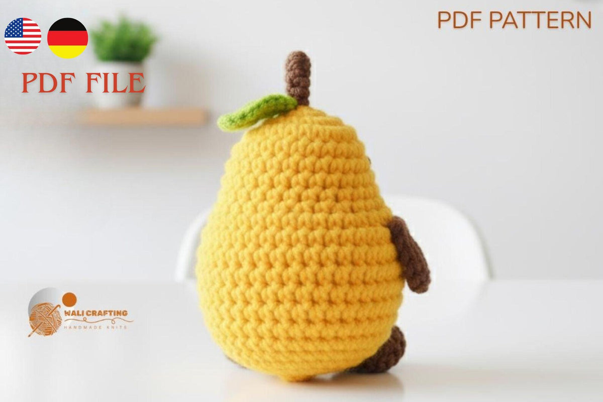 Crochet Mango Amigurumi Pattern – PDF in English & German