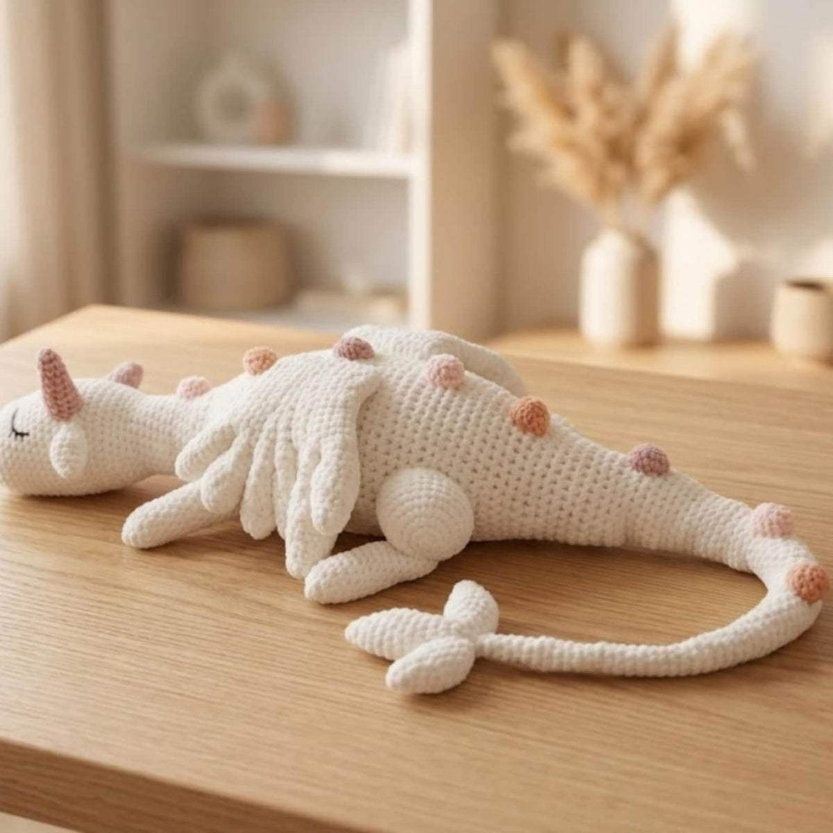 Giant Sleeping Unicorn Dragon Amigurumi Pattern – PDF in English, German, French & Portuguese