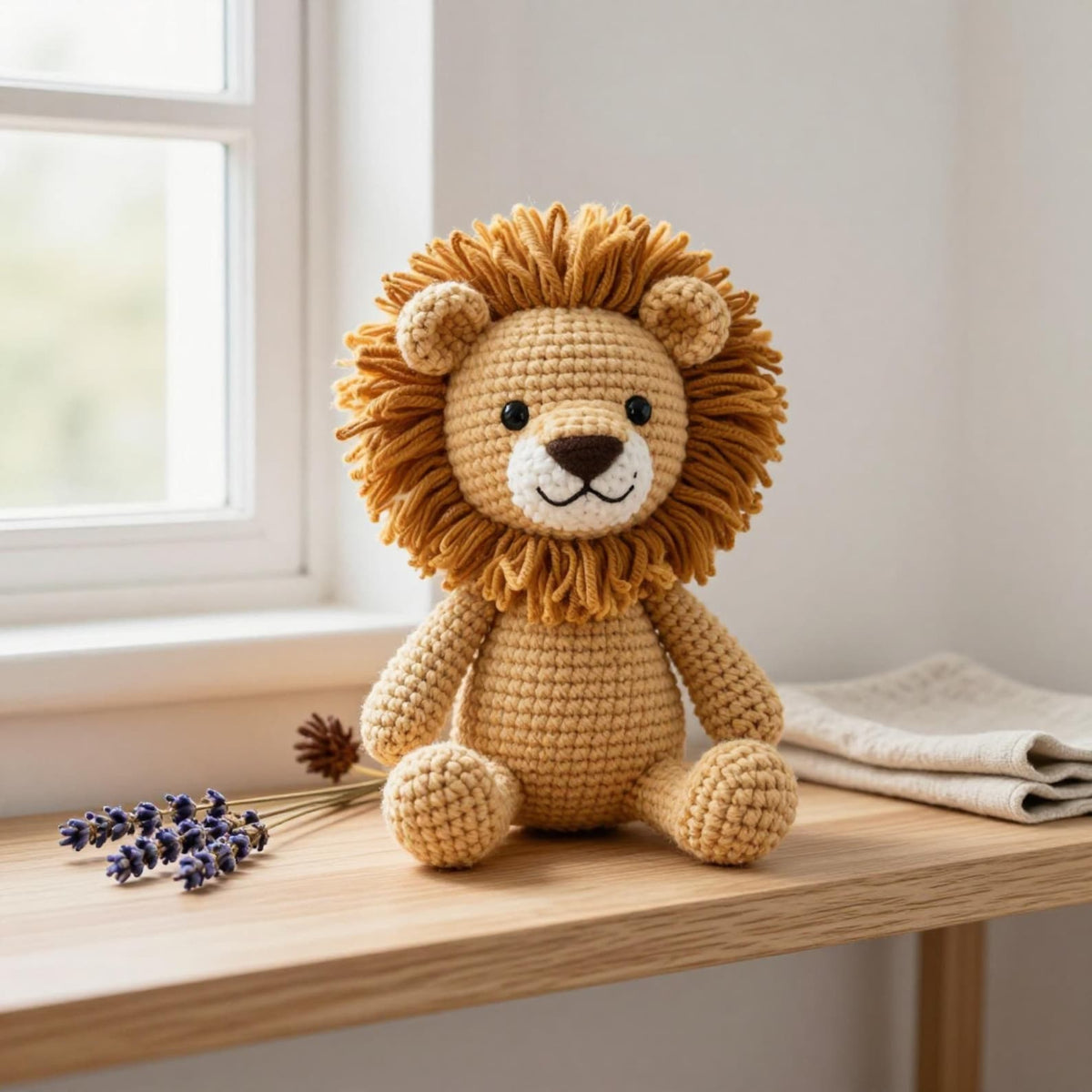 Fluffy Lion Amigurumi Crochet Pattern