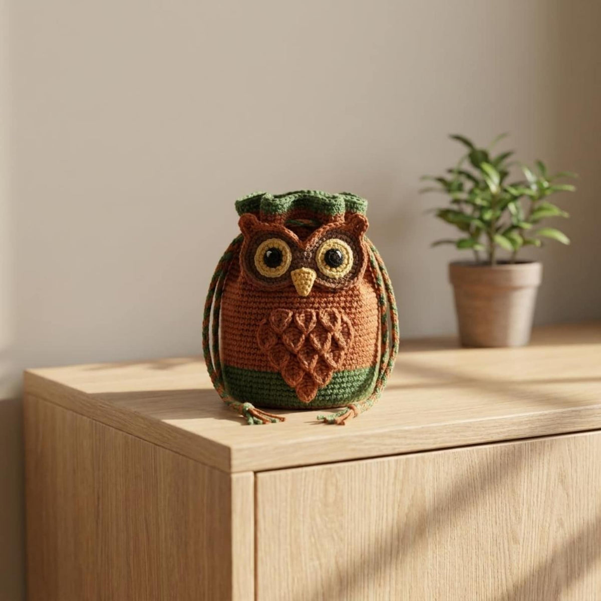 Crochet Owl Bag Pattern – PDF Digital Download