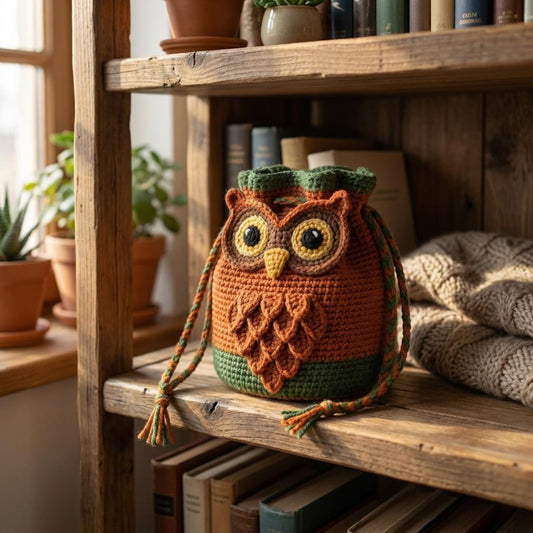 Crochet Owl Bag Pattern – PDF Digital Download