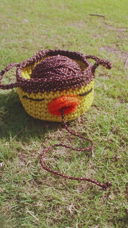 yarn Holder Crochet Basket PATTERN - gift for mom- Instant download pdf