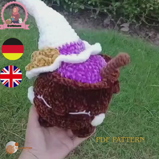 Halloween cauldron pattern pdf file