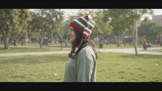 Crochet Christmas Elf Hat Pattern – Santa Pom-Poms (Digital Download)