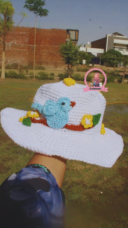 Summer Bucket Hat Crochet Pattern, PDF Tutorial  File.